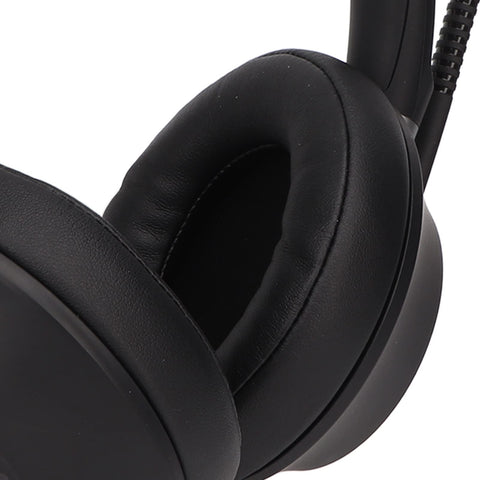 Gaming Headphones, Loud Clear Sound USB PC Game Headset Low Distortion for Call Centers