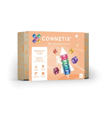CONNETIX Pastel Square Pack, 40 Pieces