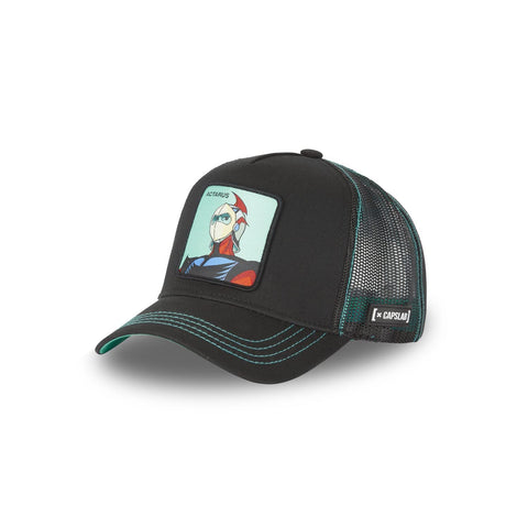 Capslab Actarus Goldorak Black Trucker Cap - One-Size