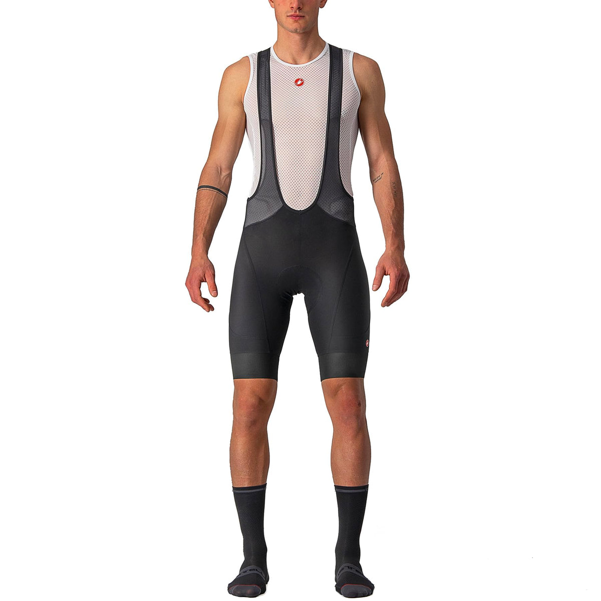 Castelli Men's Endurance 3 Bibshort for Road and Gravel Biking l Cycling Black