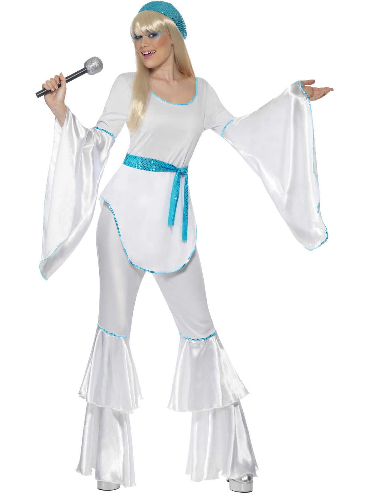 Smiffys Women Super Trooper Adult Sized Costume, White, M - US Size 10-12