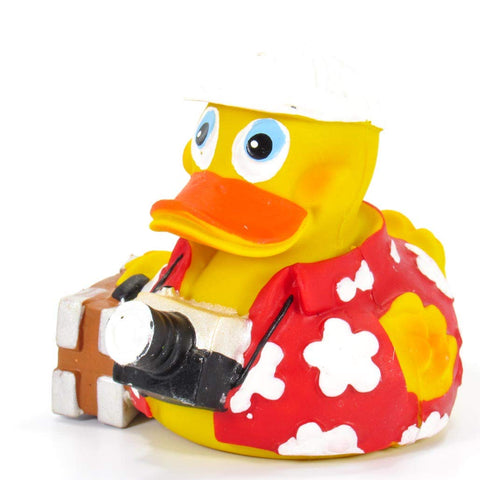 Lanco Holiday Vacation Tourist Rubber Duck Bath Toy | All Natural, Organic, Eco Friendly, Squeaker | Collectable | 3.5ÃƒÂ¢Ã¢â€šÂ¬Ã‚Â | Imported from Barcelona, Spain