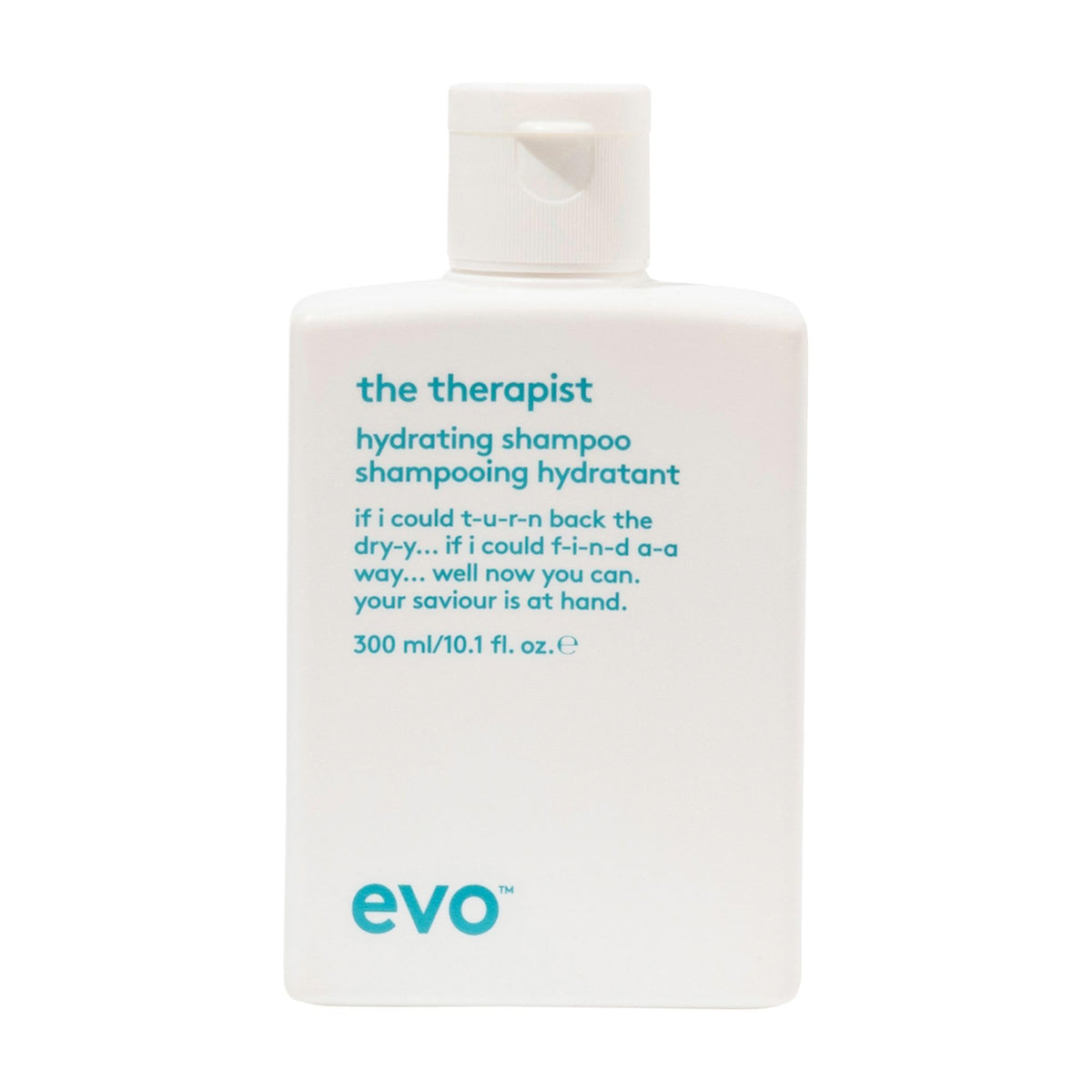 evo The Therapist Hydrating Shampoo - Hydrates, Strengthen and Softens Whilst Improving Shine - Protects Colour Treated Hair - 300ml / 10.1fl.oz