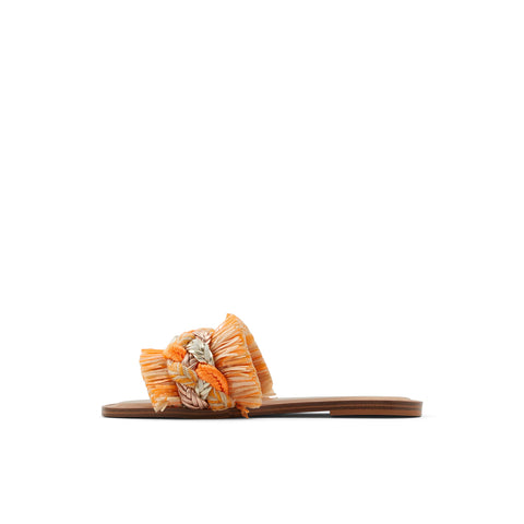 ALDO Women's RATTANA Flat Sandal, ORANGE, 6.5
