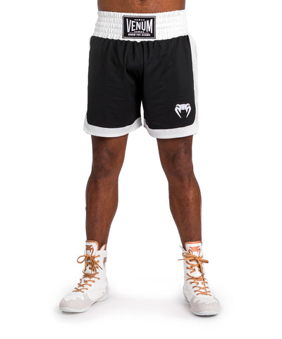 Venum Classic Boxing Shorts - Black/White-XL