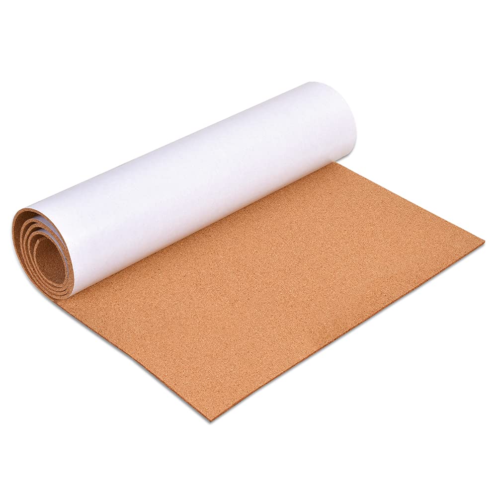 Okydoky Self-Adhesive Cork Borad Roll, 3mm Thick Cork Boards for Walls, 30 * 180cm Cork Board Roll for Office, Home, School(3mm,30 * 180)