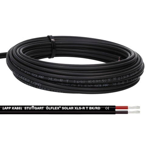 10 metres Lapp Ã–LFLEX SOLAR XLS-R T solar cable 2X4 mmÂ² BK/RD solar cable twin cable, 10m 2x4mmÂ²