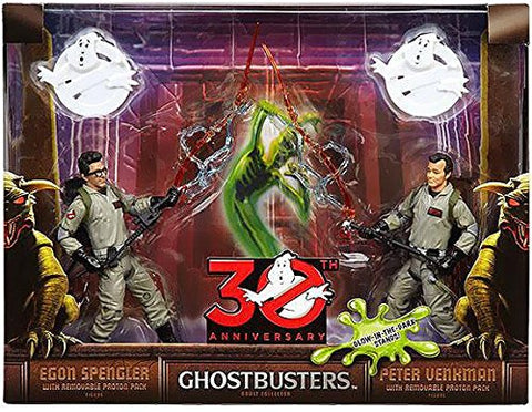 Ghostbusters 30th Anniversary 6" Egon Spengler and Peter Venkman Action Figures with Proton Pack