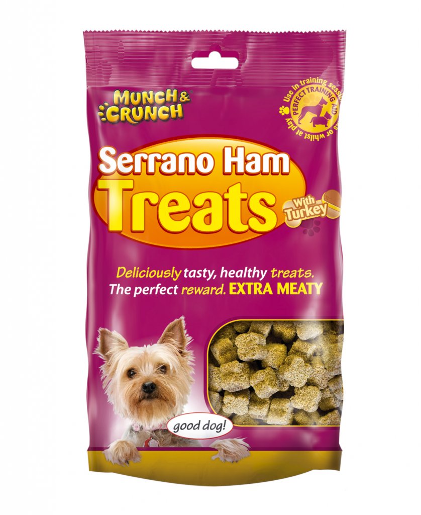 Munch & Crunch Serrano Ham Treats With Turkey Dog Treat Fast Postage