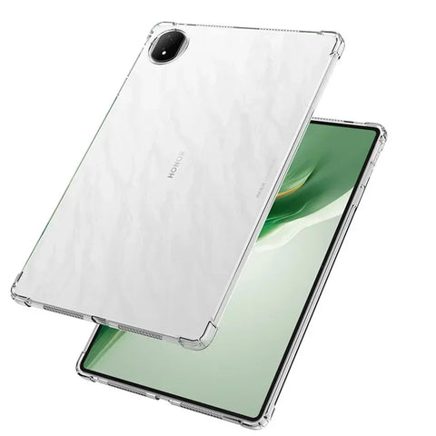 MEMELOKA Tablet Case for Honor MagicPad 2 12.3 Inches, Soft TPU Silicone Anti-Scratch Mobile Phone Case with Shockproof Silicone Airbags, Anti-Yellowing Transparent Protective Case Honor MagicPad 2