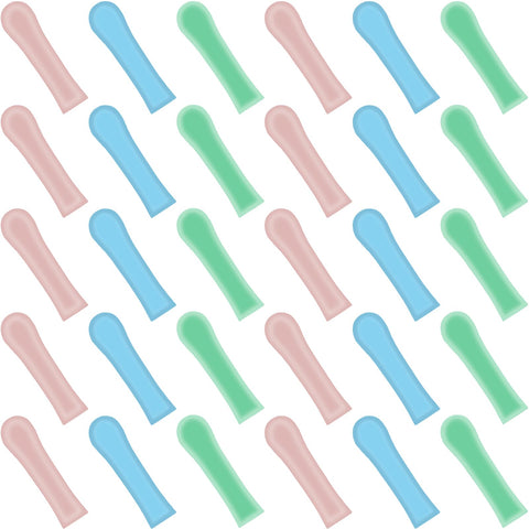 Nuanchu 30 Pcs Ear Spoon Tips Ear Cleaner Replacement Tips Ear Cleaner Tips Ear Replacement Pick Ear Wax Removal Replacement Accessories Set for Teens Adults Ear Wax Removal Endoscope (Mixed,Oval)