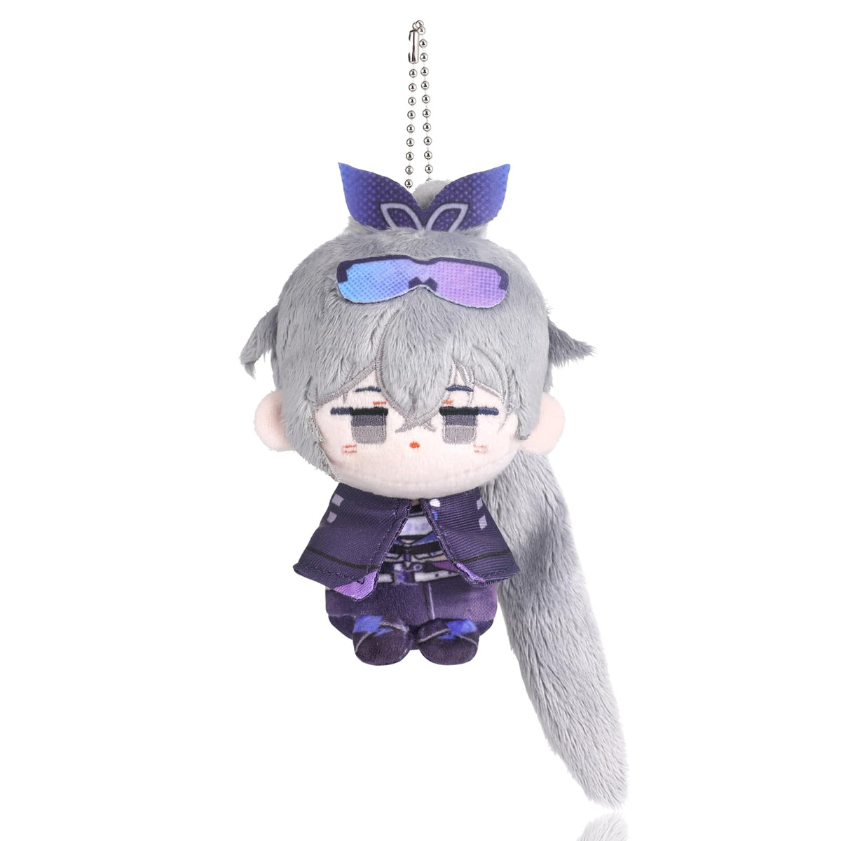 UTIEHD Honkai Star Rail Plush Keychains, Cute 4-Inch Collectible Dolls, Compact Size for Bags and Keys for Fans (Silver Wolf)