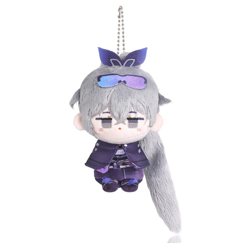 UTIEHD Honkai Star Rail Plush Keychains, Cute 4-Inch Collectible Dolls, Compact Size for Bags and Keys for Fans (Silver Wolf)