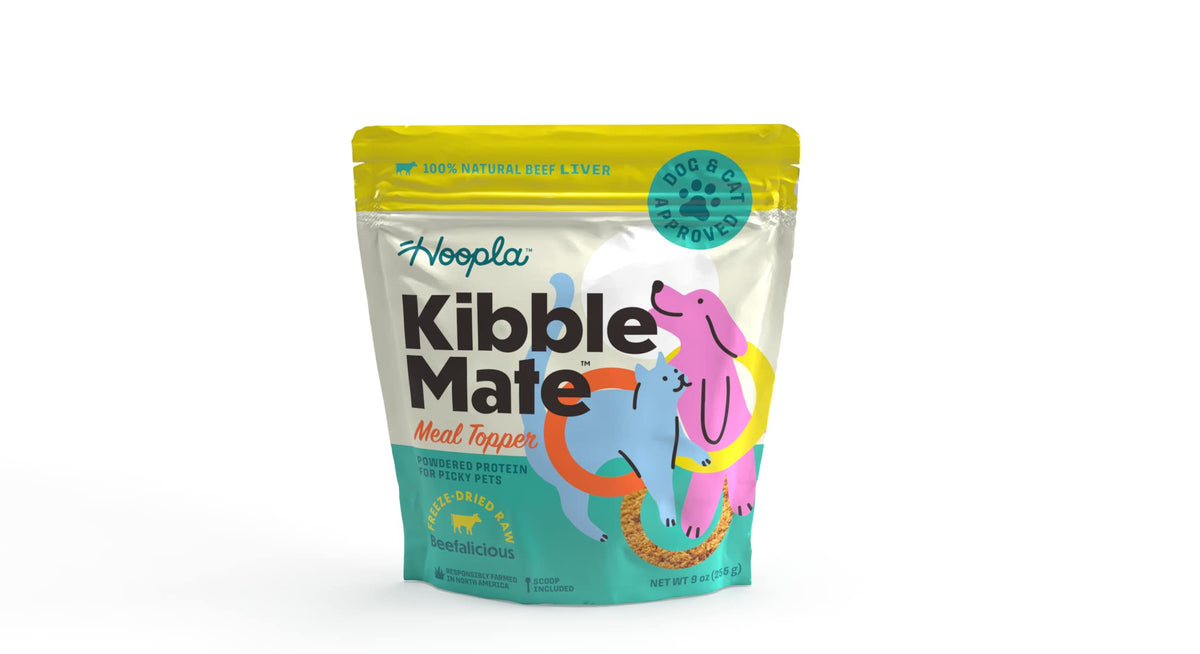 (Value Pack) Hoople Beef Liver Powder: 9 OZ Nutrient-Rich Meal Topper for Dogs and Cats - Enhance Their Health and Happiness. Boosts Coat, Immunity, and Joint Health