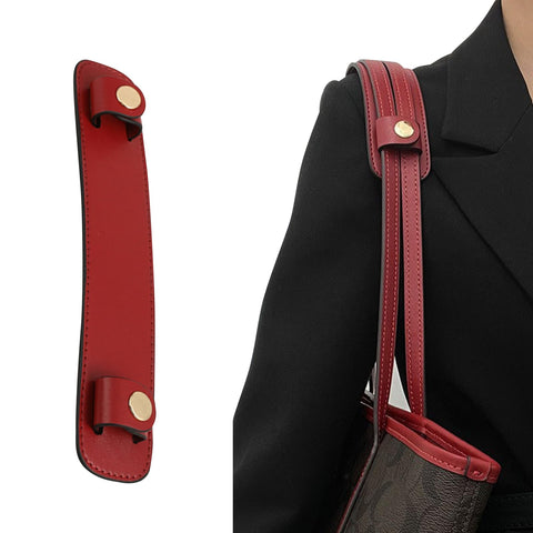Jiesinlov Microfiber Leather Shoulder Strap Pads Replacement Cushion Strap Covers for Tote Bags Detachable (Wine Red)