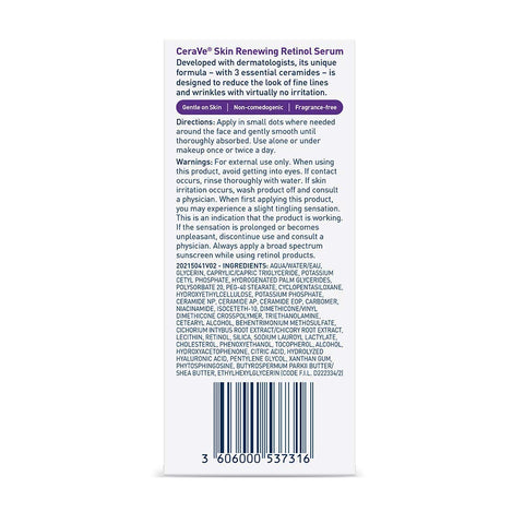 Cream Serum for Smoothing Fine Lines and Skin Brightening | Fragrance Free Anti|Aging Retinol Serum, 1 Fl Oz, 2 Pack