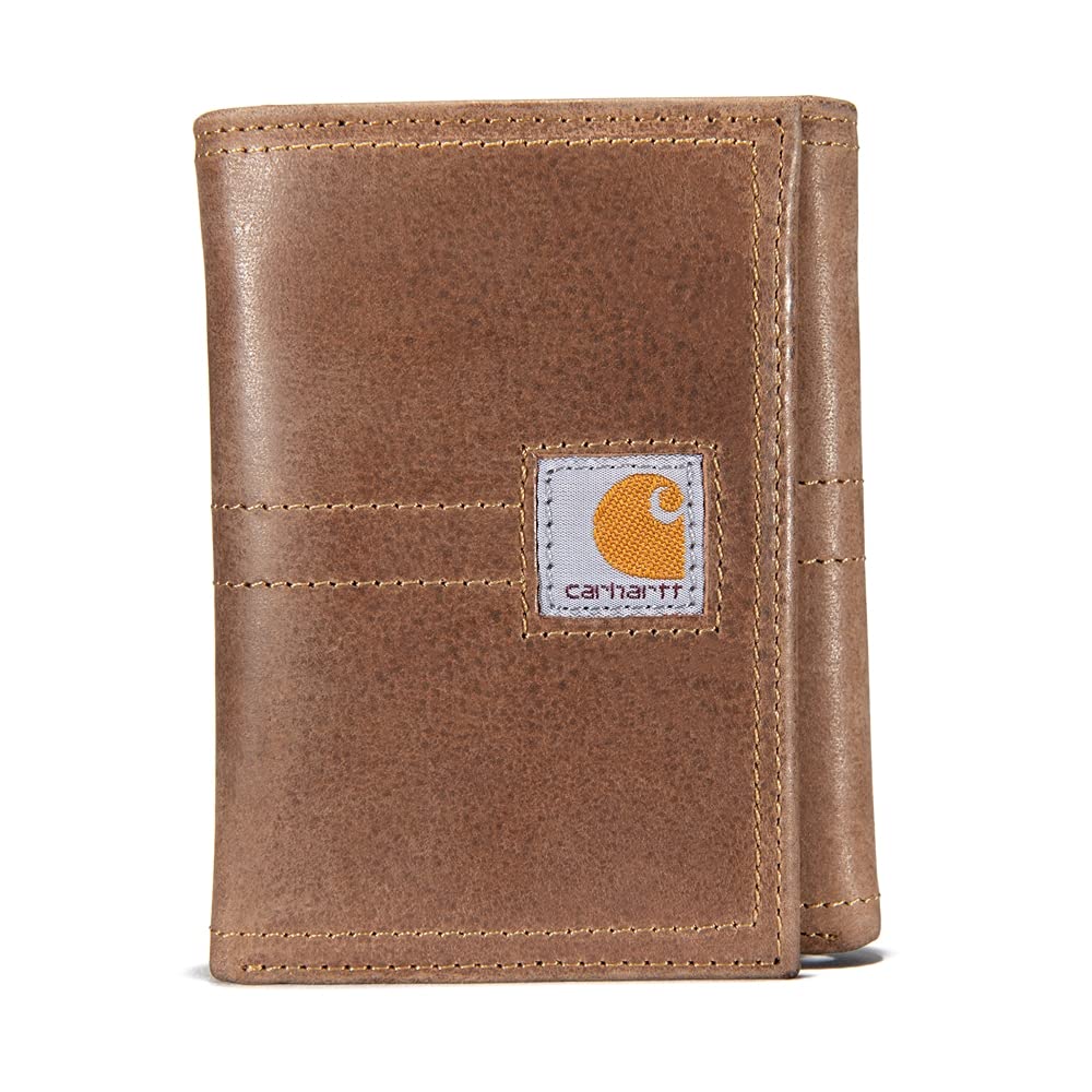 Carhartt Men's B0000208 Saddle Leather Trifold Wallet - One Size Fits All - Brown