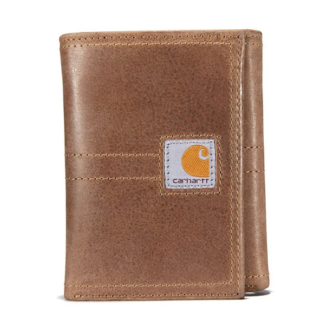 Carhartt Men's B0000208 Saddle Leather Trifold Wallet - One Size Fits All - Brown
