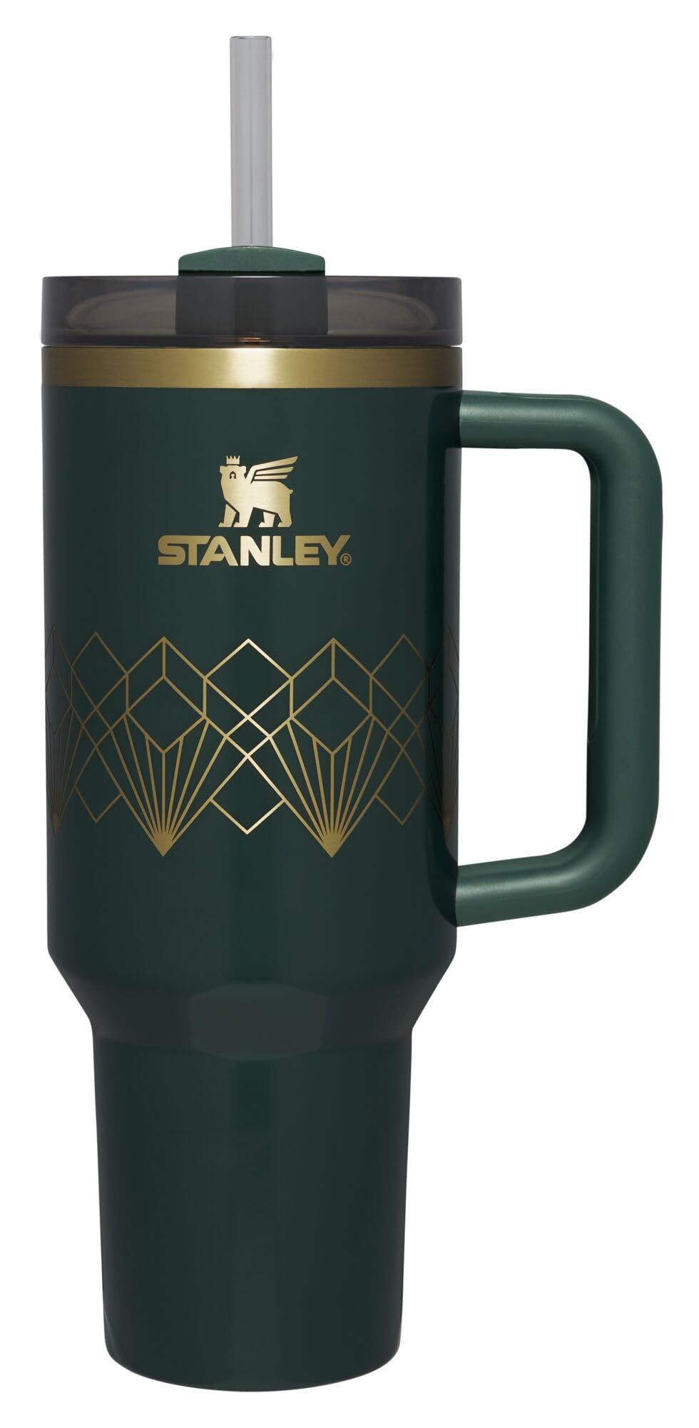 STANLEY Quencher H2.O FlowStateTM 40 oz Stainless Steel Tumbler in Forrest Gloss Deco