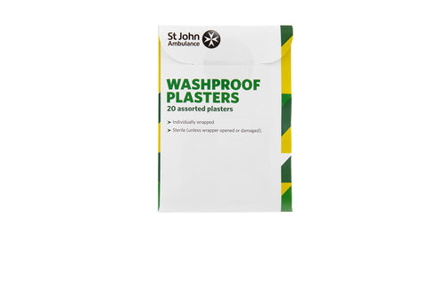 St John Ambulance Assorted Washproof Plasters - Pack of 20