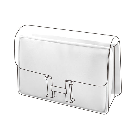 DGAZ Bag Pillow Shaper Insert for Luxury Handbags, Silky Pillow Shaper for Hermes Constance 19/New19/24/New24 Bags?C19,White?