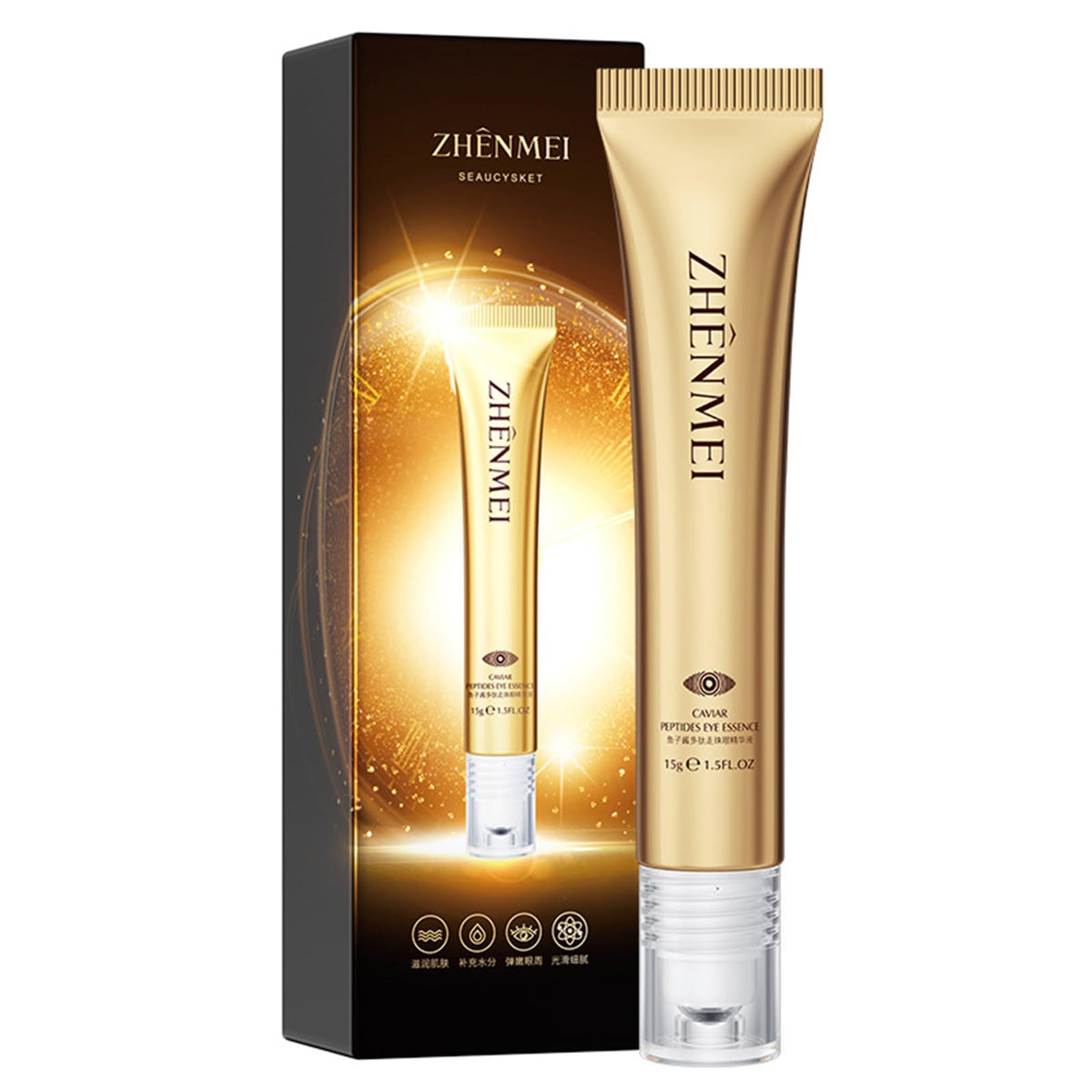 Caffeine Eye Serum Dark Circles and Puffiness Peptide Eye Cream, Reduce Fine Lines and Eye Puffs Serum, 360ÃƒÆ’Ã†â€™ÃƒÂ¢Ã¢â€šÂ¬Ã…Â¡ÃƒÆ’Ã¢â‚¬Å¡Ãƒâ€šÃ‚Â° Roller Ball Massage Design, Effective Skin Absorption