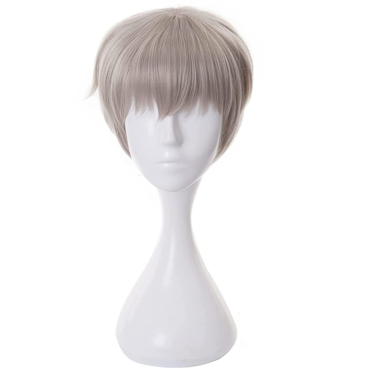 Anime Cosplay Wig Jujutsu Kaisen Cosplay Wig Inumaki Toge Aoki grey short hair for Halloween, Party, Carnival, Nightlife, Concerts, Weddings with Free Wig Cap