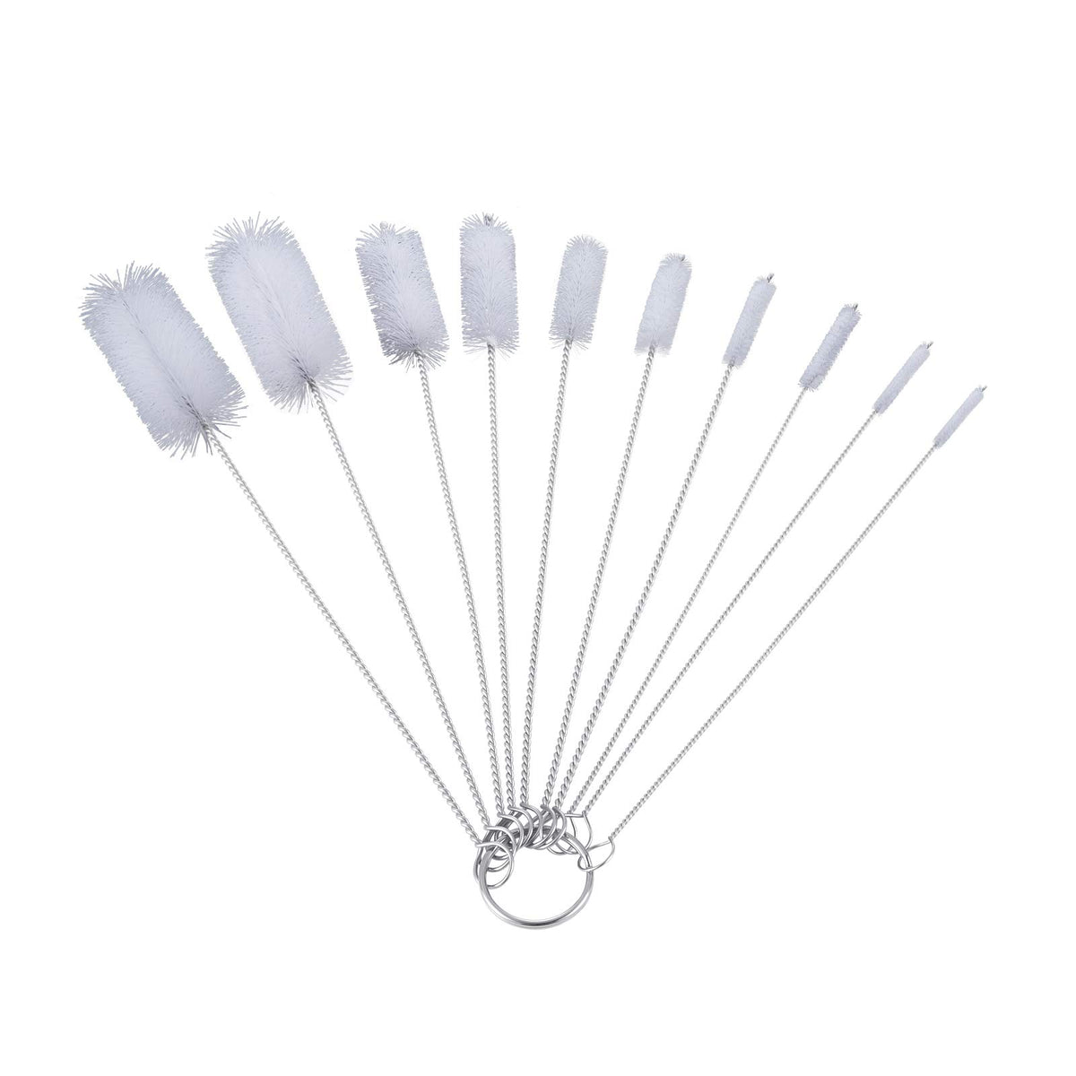 WIFUN 10 PCS Bottle Brushes, Small Straw Cleaner Brush Reusable Cleaning Straw Brush Pipe Brush for Cleaning Teapot Bottle Straw