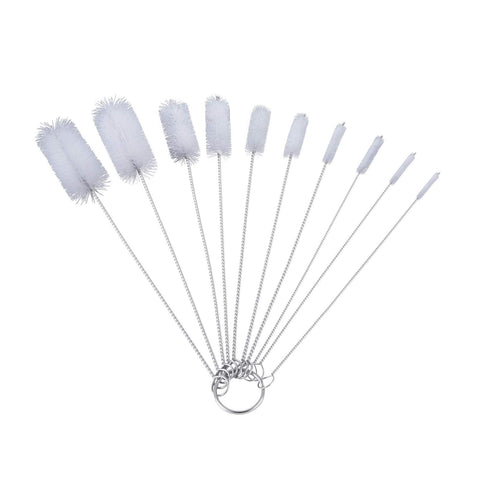WIFUN 10 PCS Bottle Brushes, Small Straw Cleaner Brush Reusable Cleaning Straw Brush Pipe Brush for Cleaning Teapot Bottle Straw