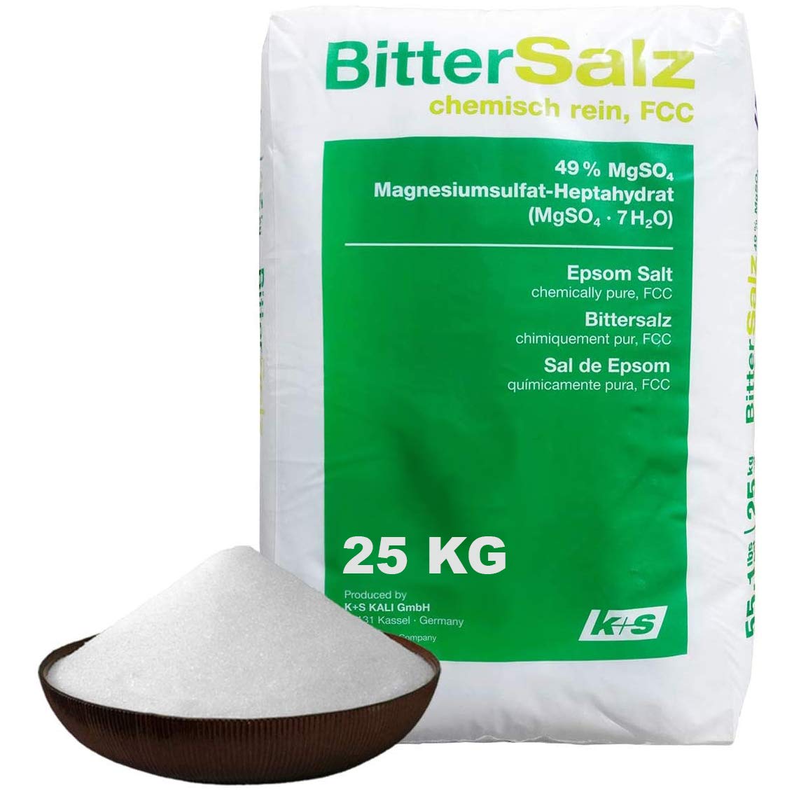Elixir Gardens Pure Medical FCC Food Grade Organic Epsom Salts Various Sizes 300g-25kg | 1KG