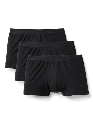 Calida Men's Natural Benefit Boxer Shorts, Black (Schwarz 992), Medium (Pack of 3)