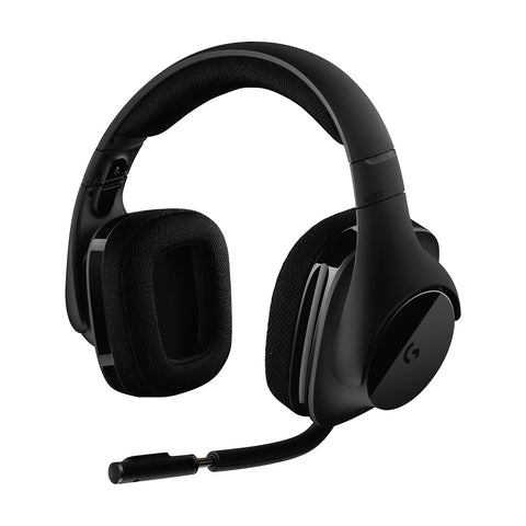 Logitech G533 Wireless Gaming Headset - DTS 7.1 Surround Sound - Pro-G Audio Drivers, Black