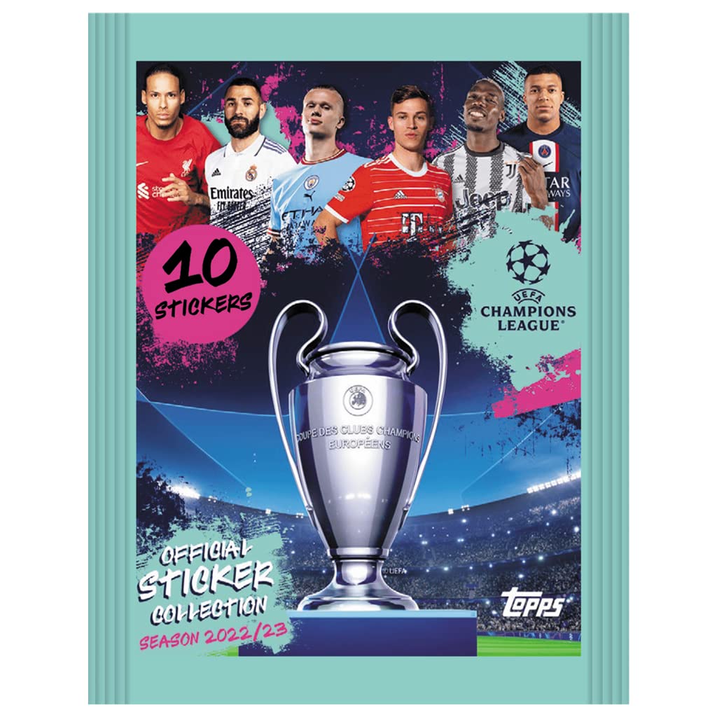 Topps FS0003775 UEFA Champions League 22-23 Display of 50 Envelopes