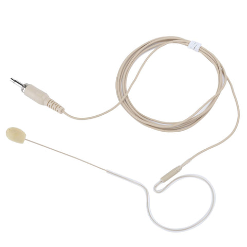 Microphone Headset For Fitness Class, Head Microphone, Omni-Directional Earhook Headworn Headset Microphone Wired Microphone Headset Microphone Single Ear Single Earhook Microphone