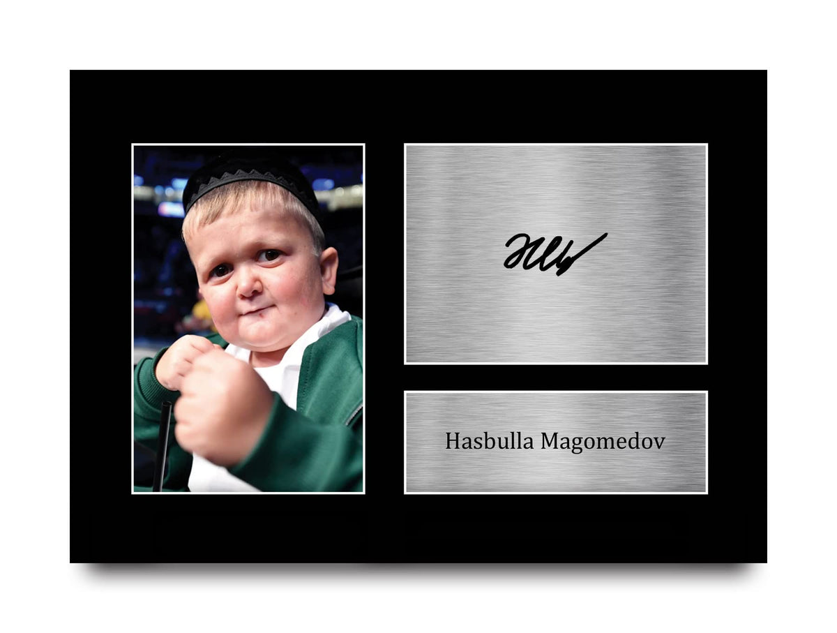 HWC Trading A4 Hasbulla Magomedov Gifts Printed Signed Autograph Picture for Followers & Fans