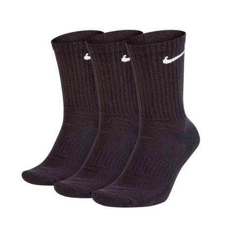 Nike U NK Everyday CUSH Crew 3PR Socks, wh(blk) / DGH(blk) / Blk(wh), Grey / Grey / Black, 46