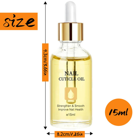 Nail Cuticle Oil for Nail Care - Cuticle Oil with Organic Vitamin E & B, Cuticle Oil for Nails, Nail Oil Soothe Moisturize with Dropper Design to Prevent Nail Cracking and Dry