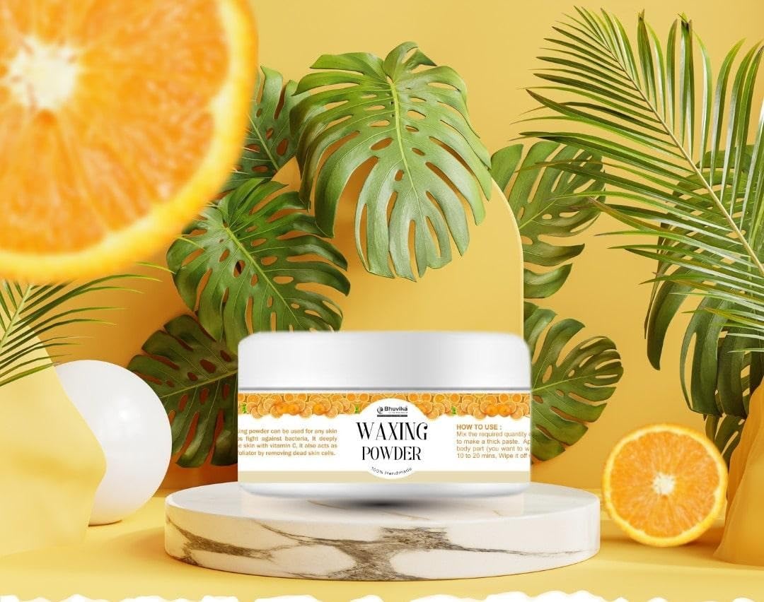 Bhuvika Waxing Powder - Orange Frangrance - 100g x 2 Pack