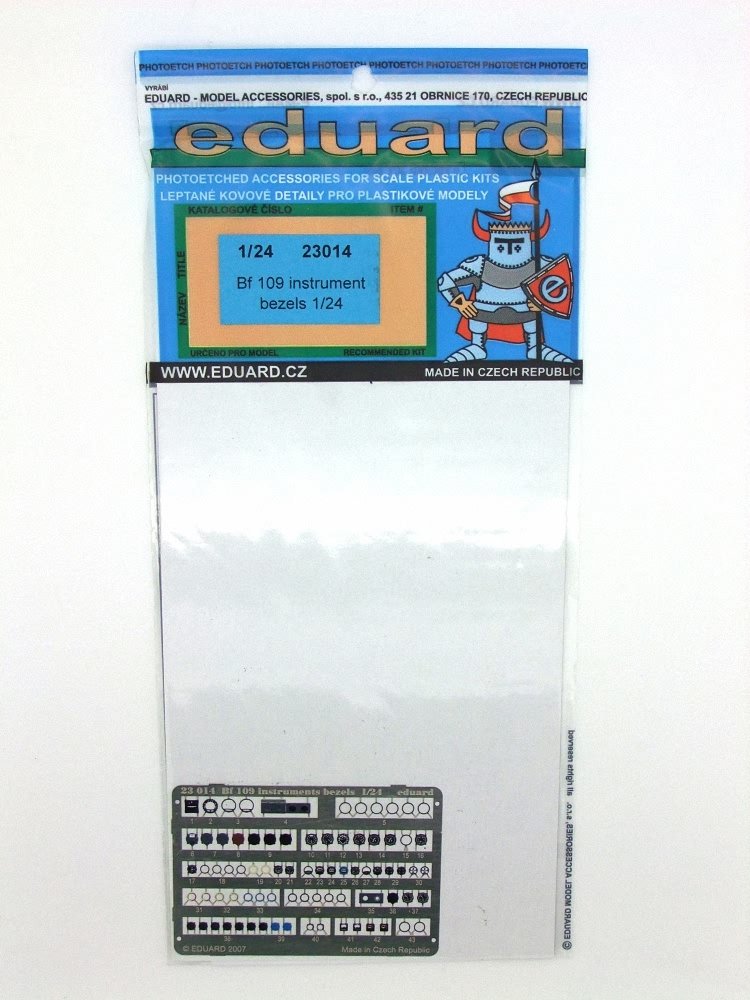 1/24 PE BF109 Instrument Bezels EDU23014