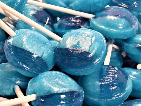 Blue Raspberry Mega Lollies (x25)