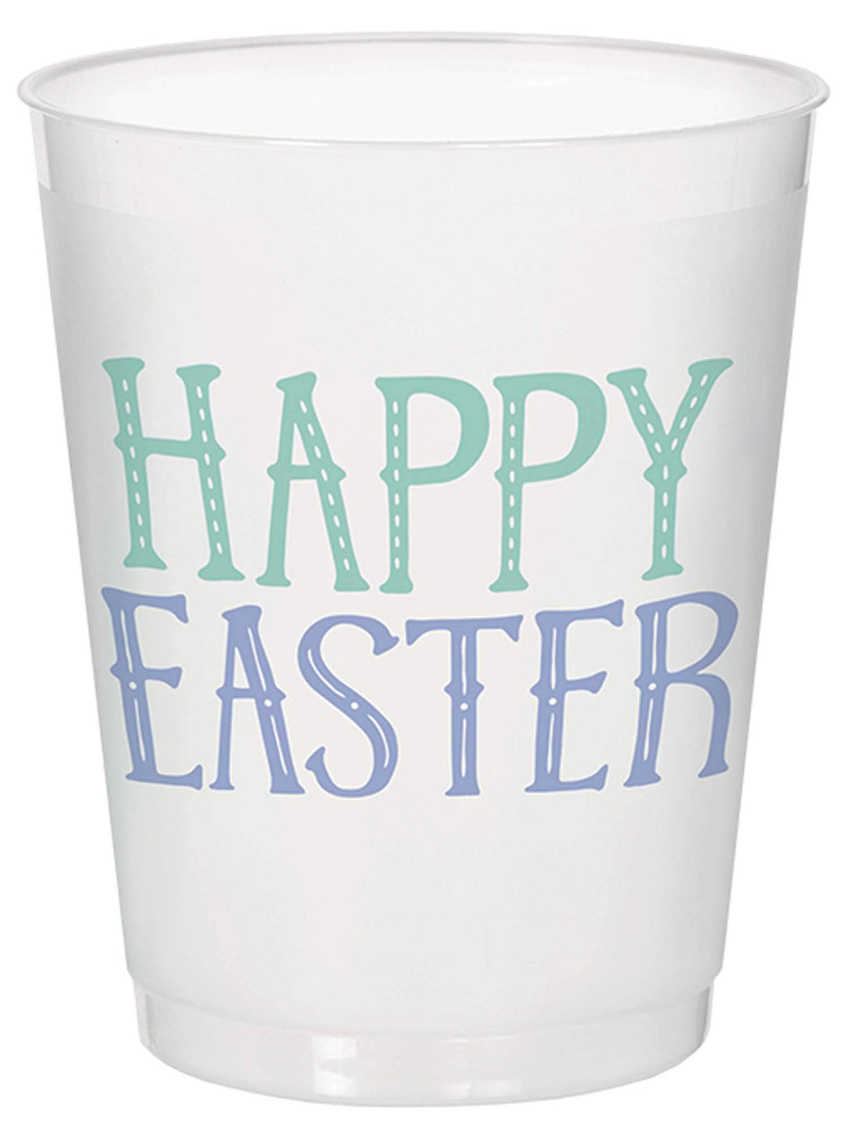Amscan 'Happy Easter', White Frosted Party Cups 14 Oz, 8 Ct.