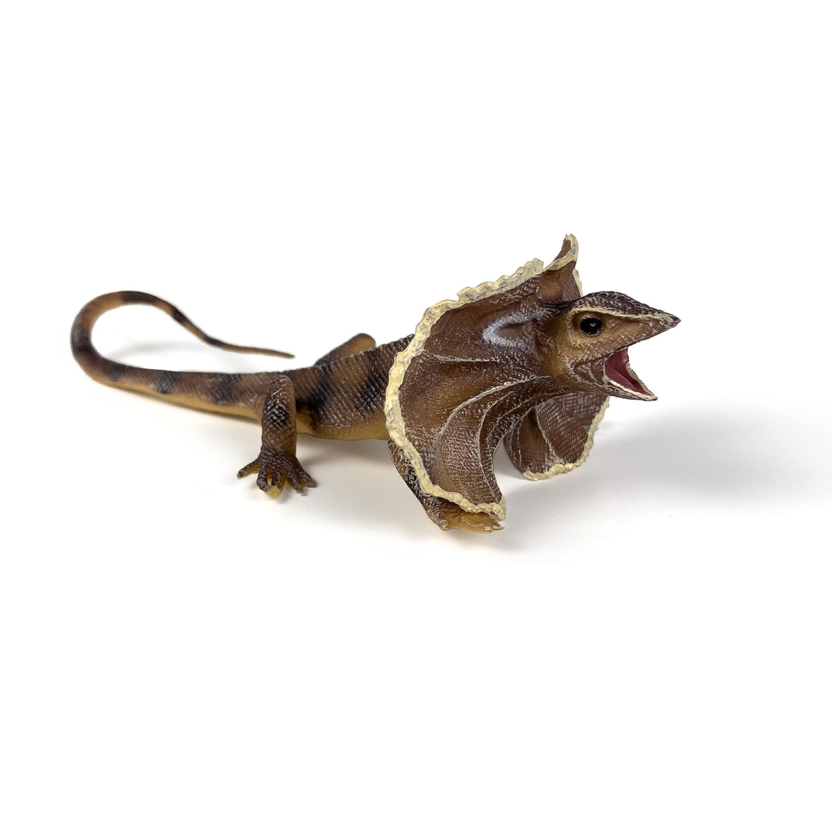 NAKIMO Frilled Lizard Animal Figurine Lizard Toy Realistic Reptile Figures for Decoration, Science Education, Prank Props