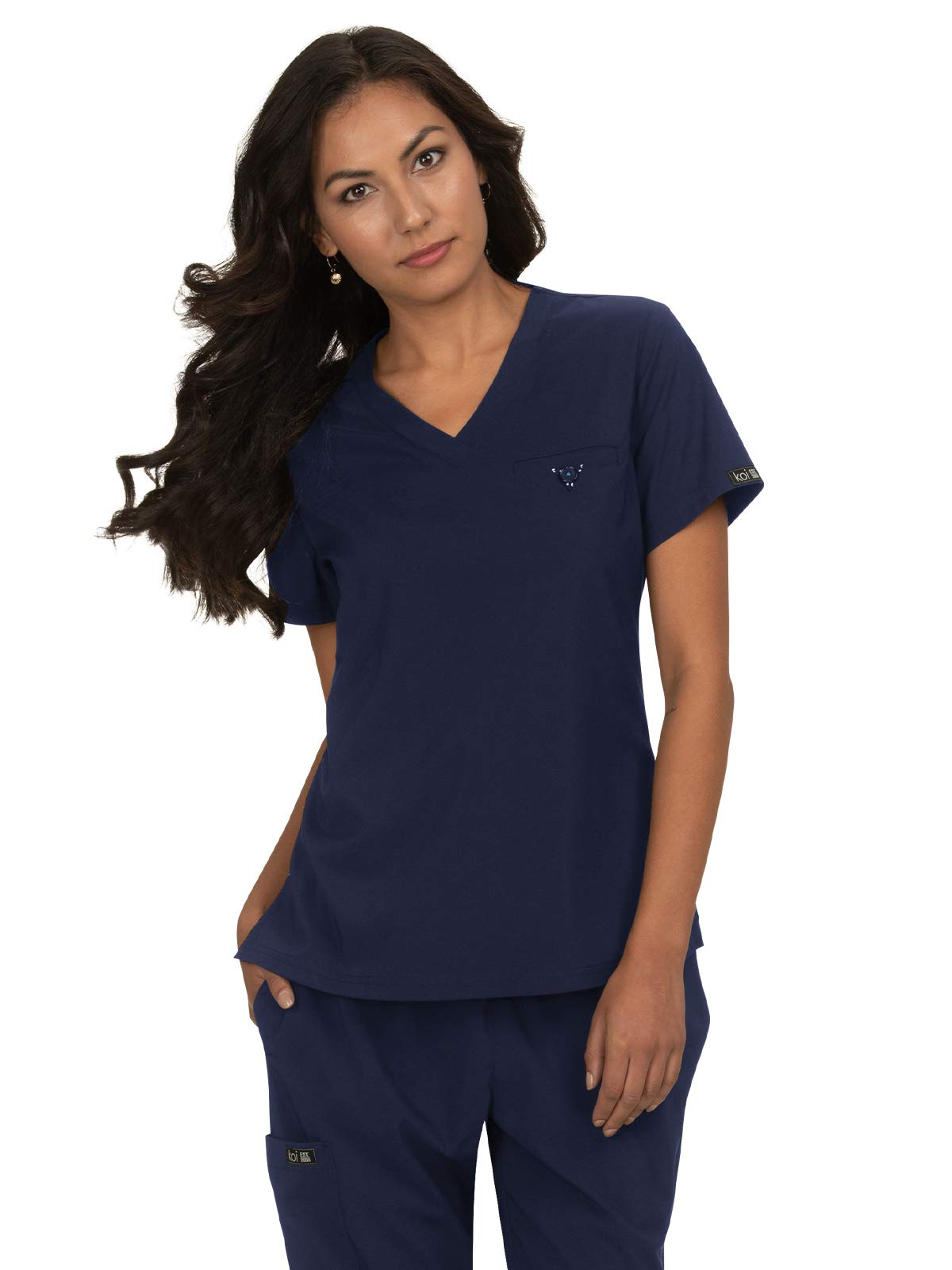 KOI Basics 1011 Women's Kade Scrub Top Navy S