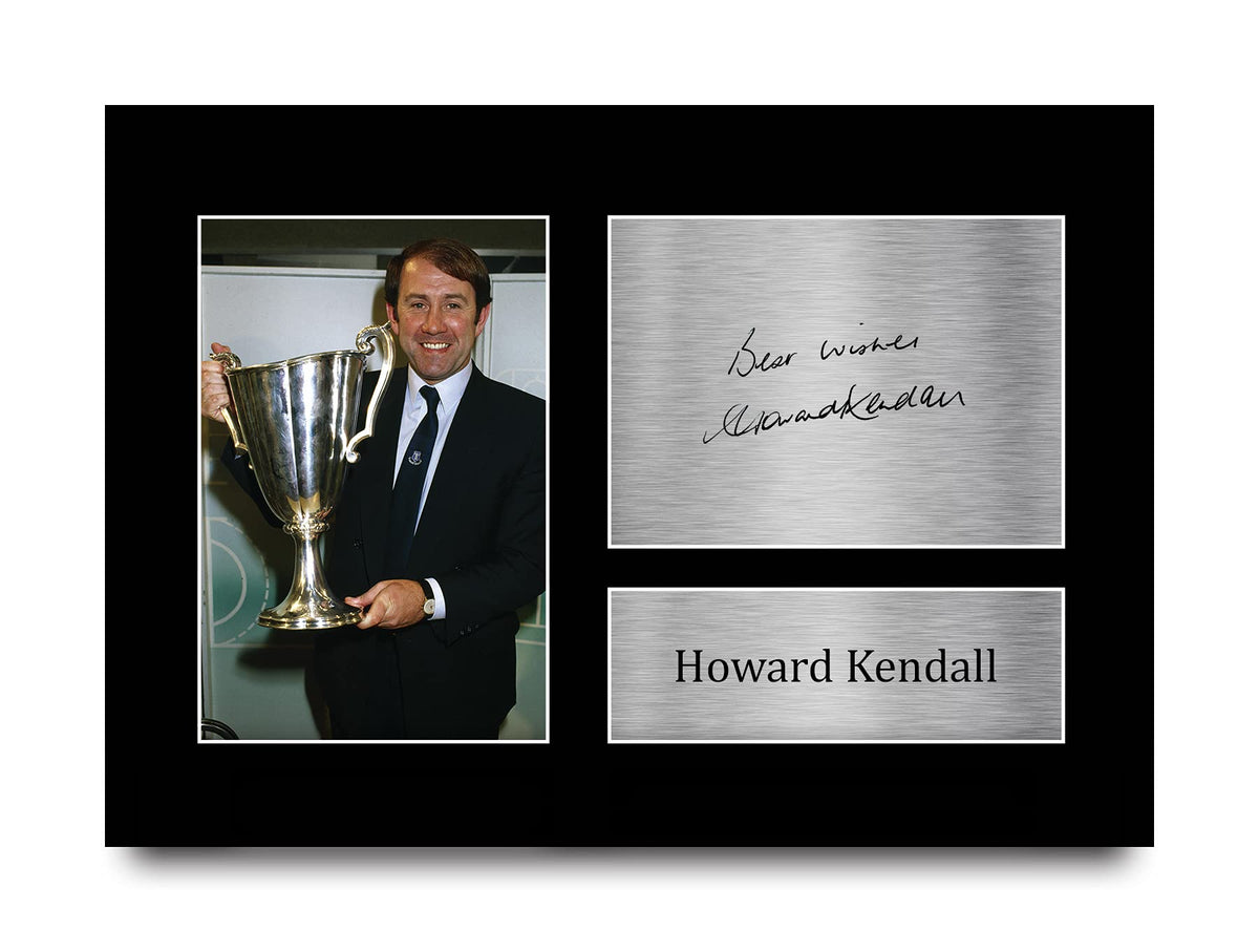 HWC Trading A4 Howard Kendall Everton Gifts Printed Signed Autograph Picture for Football Fans and Supporters