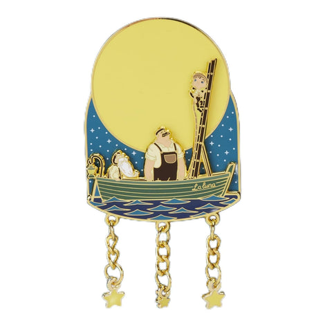 Loungefly Pixar LA Luna Glow Moon and Star Dangle 3" Collector Box PIN