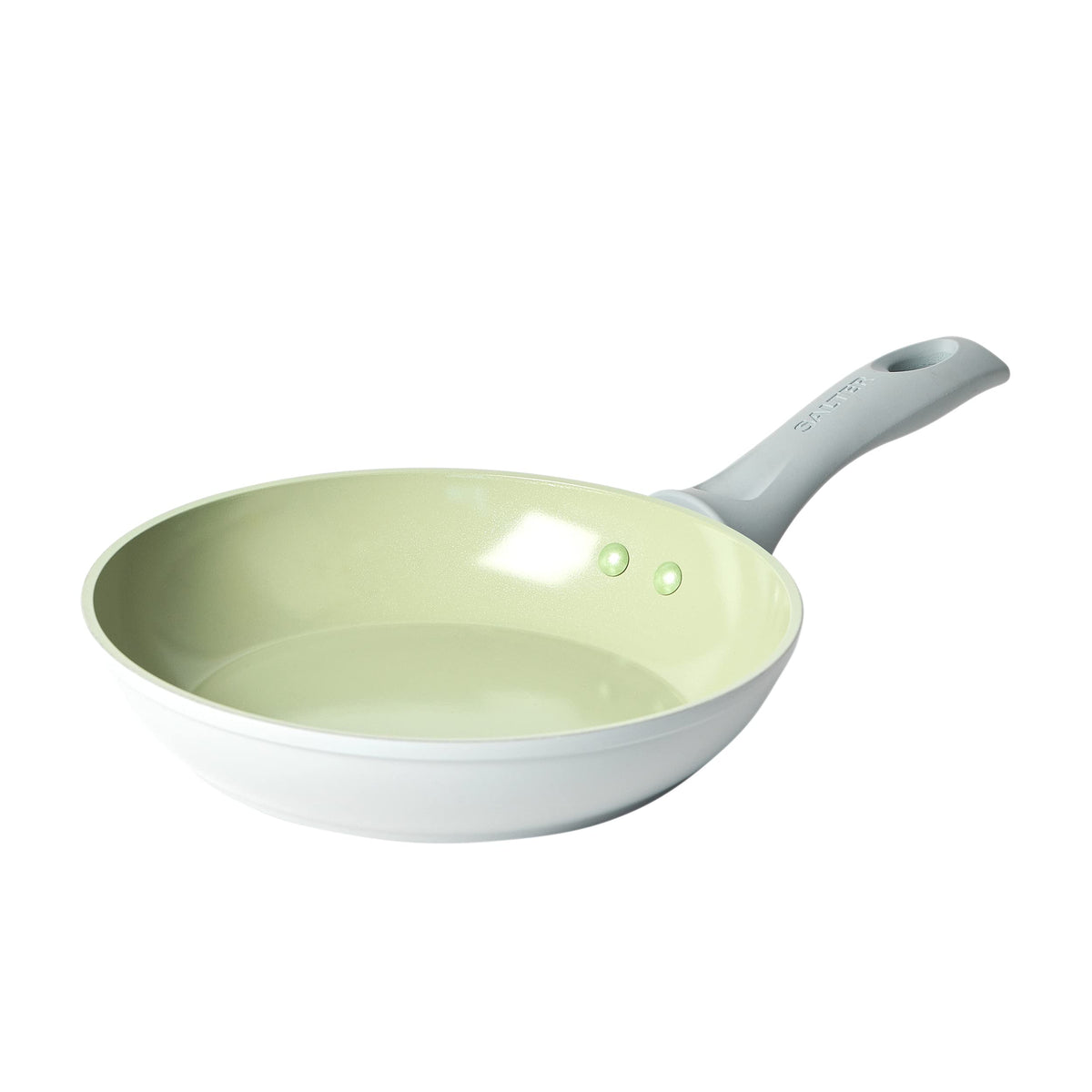 Salter BW09276 Earth 20cm Frying Pan - Healthy Ceramic Non-Stick Coating, PFAS-Free Induction Cookware, Small Aluminium Egg Pancake Cooking Skillet, Easy Clean, PFOA/PTFE-Free, Stay Cool Handle, Green