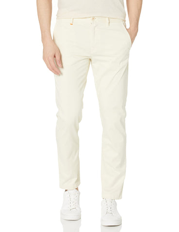 BOSS Mens Tapered Fit Cotton Blend Trousers Casual Pants, Light Sand, 34 US