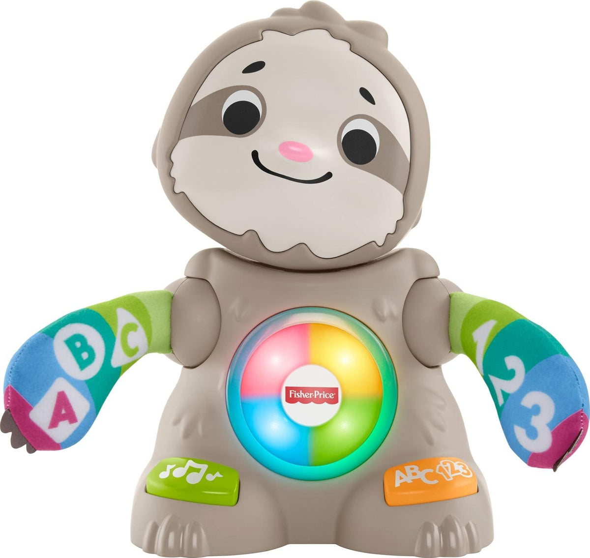 Fisher-Price Linkimals Smooth Moves Sloth, clapping baby toy with music, lights, and learning songs for babies & toddlers ages 9 months & up