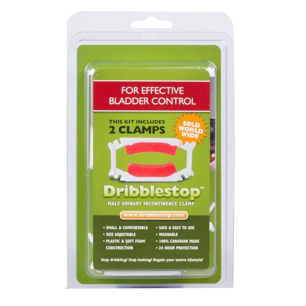 Dribblestop Male Urinary Incontinence Clamp | Pack of 2 | Prevent Urine Dribbles & Leaks Effectively & Comfortably