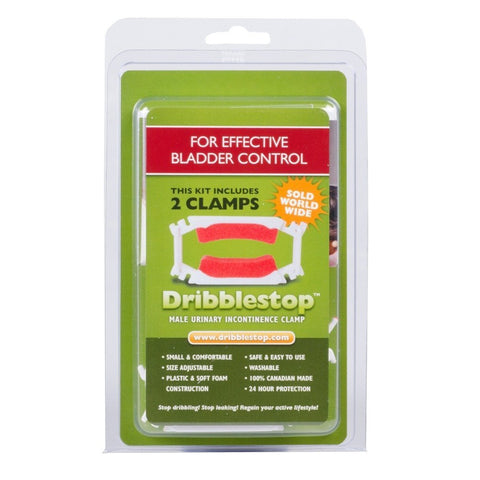 Dribblestop Male Urinary Incontinence Clamp | Pack of 2 | Prevent Urine Dribbles & Leaks Effectively & Comfortably